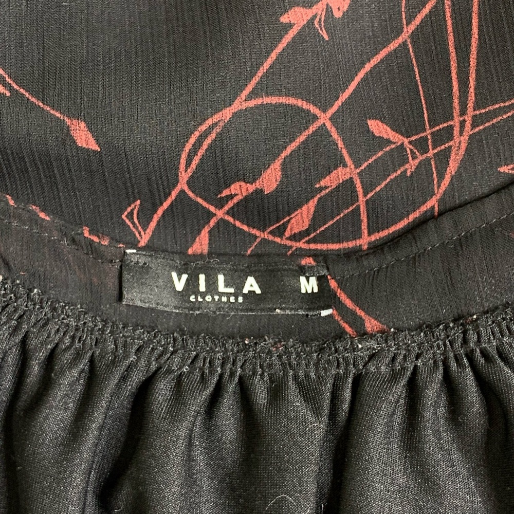 Vila Layered Button Up Oversized Tunic Medium - Picture 6 of 8